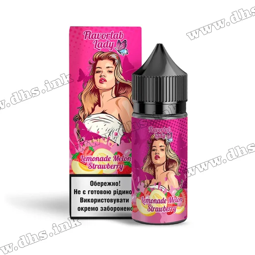 Набор для самозамеса Flavorlab Lady Salt 30 мл (50 мг) - Lemonade Melon Strawberry (Лимонад, Дыня, Клубника)